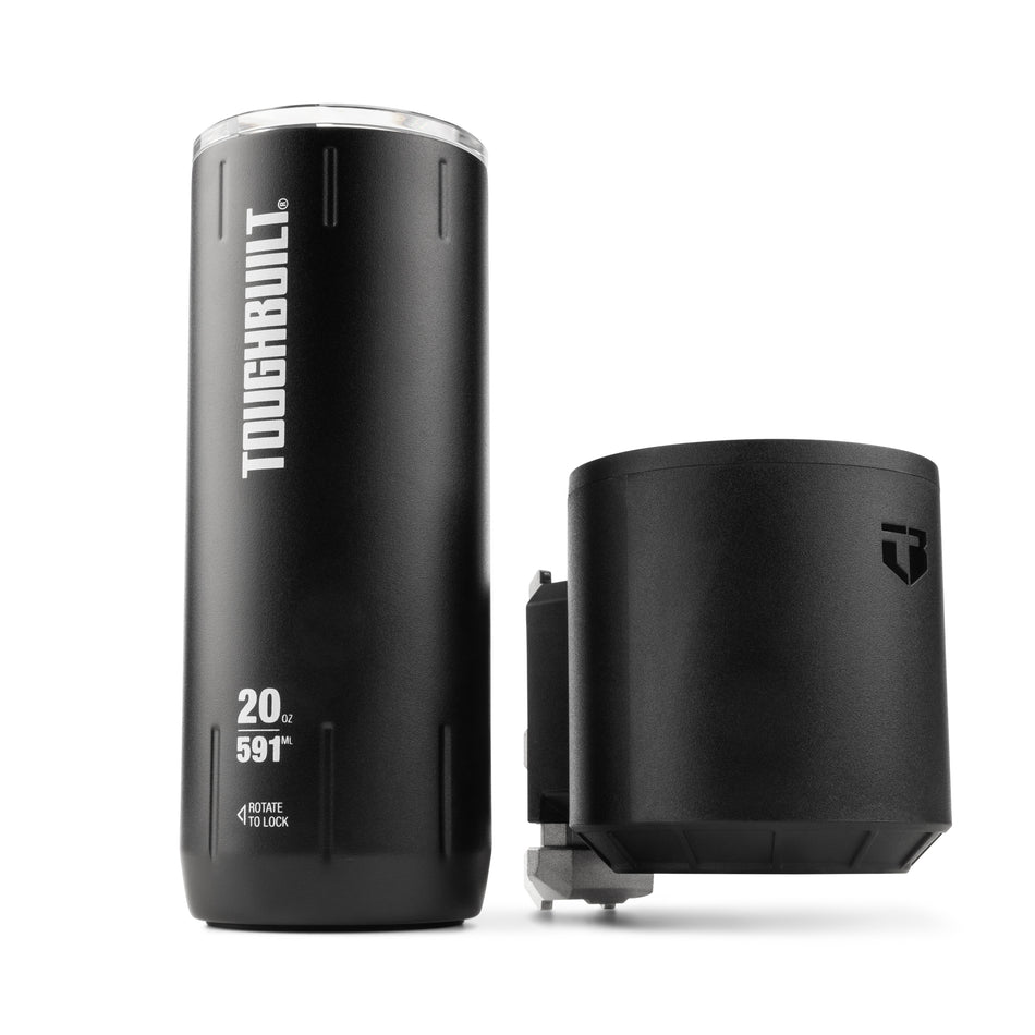 Vaso + Portavasos Toughbuilt Stacktech 591 ml Tumbler + Cup Holder TB-B1-A-52-BEA