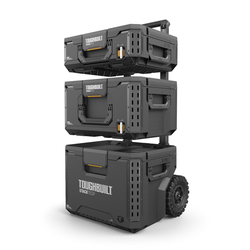 Carro StackTech de 3 Módulos con Ruedas Toughbuilt TB-B1S3-B-70R