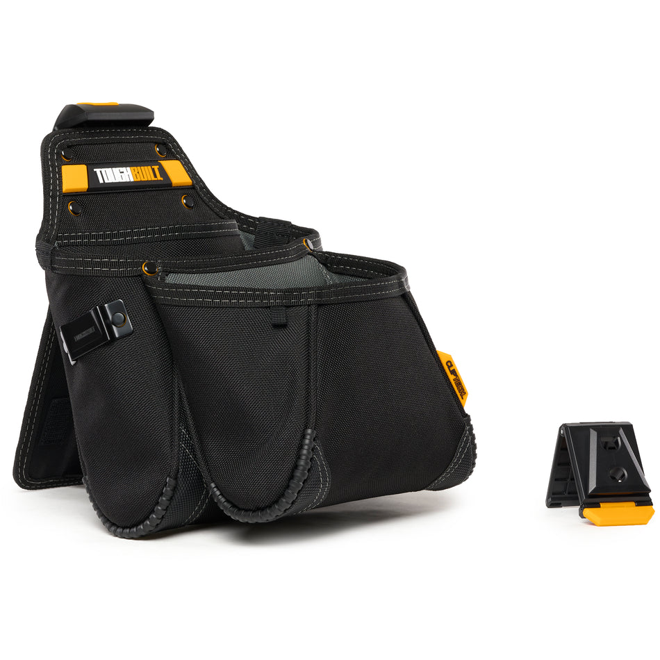 Bolsa de suministros ToughBuilt Mega con capacidad para grandes cantidades de tornillos.