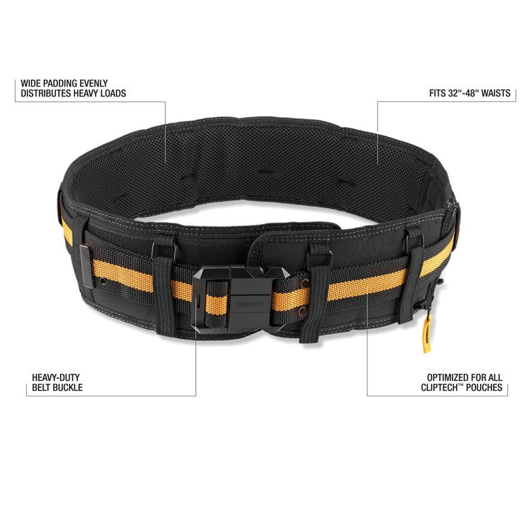 Cinturón Acolchado Profesional con Hebilla Resistente y Soporte Lumbar Toughbuilt TB-CT-41P