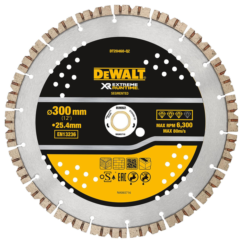 Disco Diamante ELITE XTREME 305mm Todos los Usos Dewalt DT20460-QZ