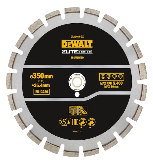 Disco Diamante ELITE 355mm Asfalto Dewalt DT20467-QZ