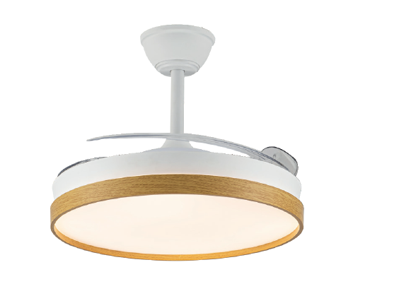 Ventilador Cristalrecord 1060 Paneco 45W 4400Lm 3Cct/Dim Blanco