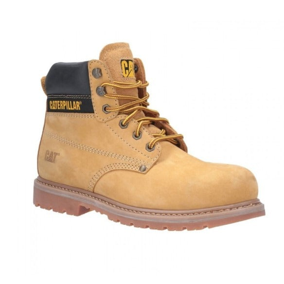 Bota de seguridad S3 HRO SRC Piel Flor Caterpillar HOLTON HONEY