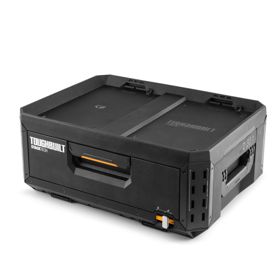 Caja de herramientas de 1 cajón ToughBuilt StackTech con guías de acero