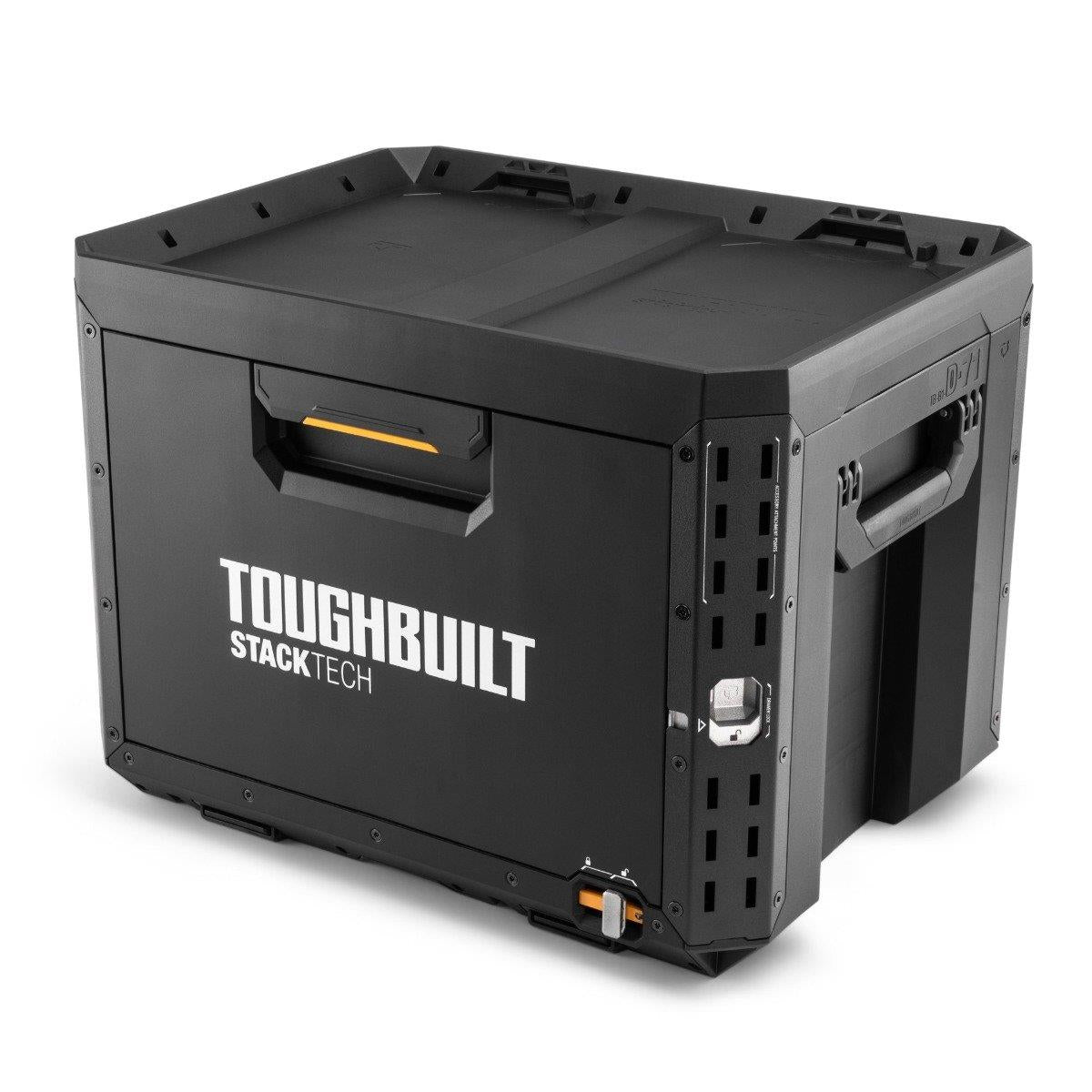 Unidad de almacenamiento StackTech XL con cajón profundo de 28,8 cm para maquinaria electroportátil de gran formato.