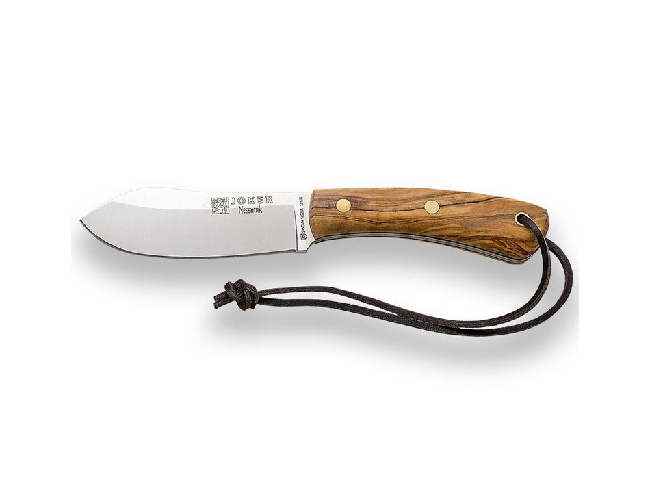 CUCHILLO BUSHCRAFT JOKER NESSMUK , MANGO DE OLIVO