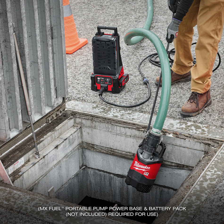 Bomba Sumergible Inalámbrica MX FUEL con 2 Baterías 8.0Ah y Cargador Milwaukee MXFSMP2-802