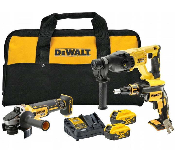 Pack Pladurista Kit 3 Herramientas XR 18V con 2 Baterías 5Ah Dewalt DCK304P2-QW
