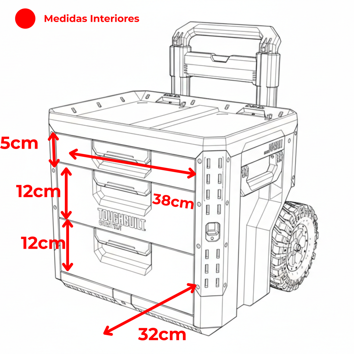 Kit de 27 divisores internos para configurar compartimentos a medida de tornillería, fijaciones y herrajes