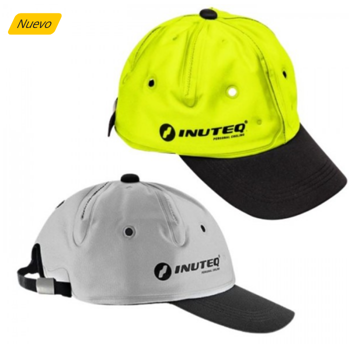 Gorra refrigerante Inuteq Headcool Smart tecnología Dry, hasta 72 horas de frescor.