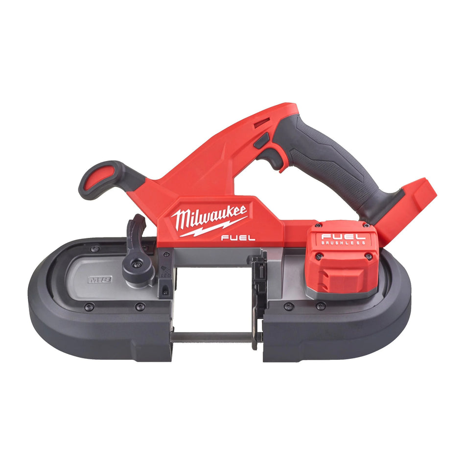 Sierra de banda compacta 85mm M18 FUEL con 2 Baterías 2.0Ah, Cargador Rápido y Maletín Milwaukee M18 FBS85-202C