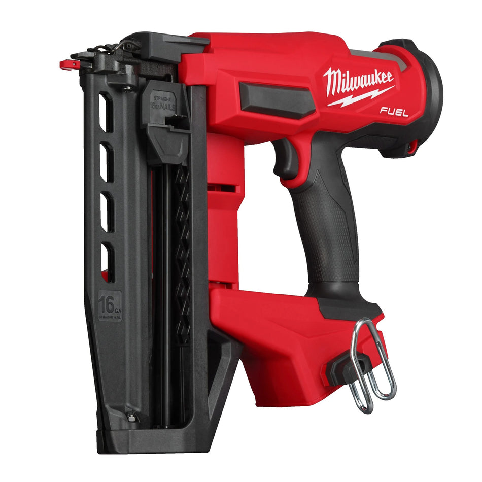 Clavadora de acabado recta 16GA M18 FUEL con Maletín Milwaukee M18 FN16GS-0X