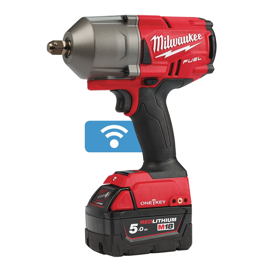 Llave de Impacto Alto Par 1/2  M18 FUEL ONE-KEY con Pin de Retención y Maletín Milwaukee M18 ONEFHIWP12-0X