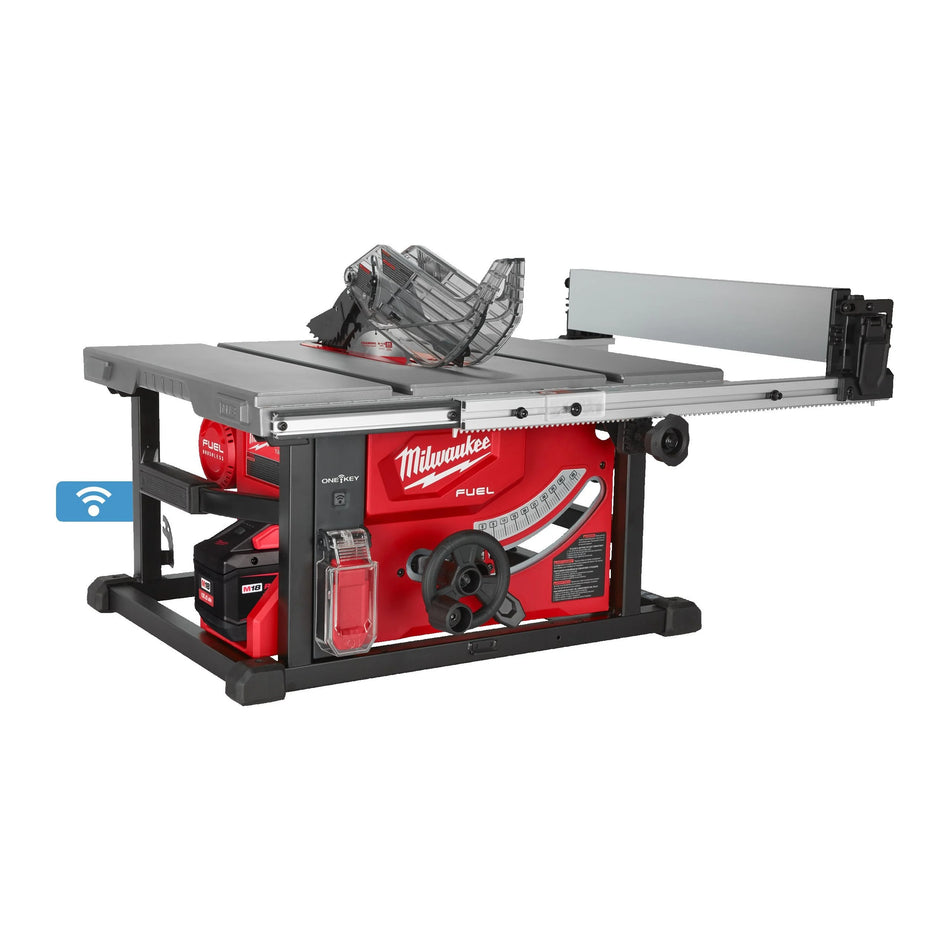 Sierra de mesa 210mm M18 FUEL ONE-KEY con Batería FORGE 12.0Ah y Cargador Rápido Milwaukee M18 FTS210-121B