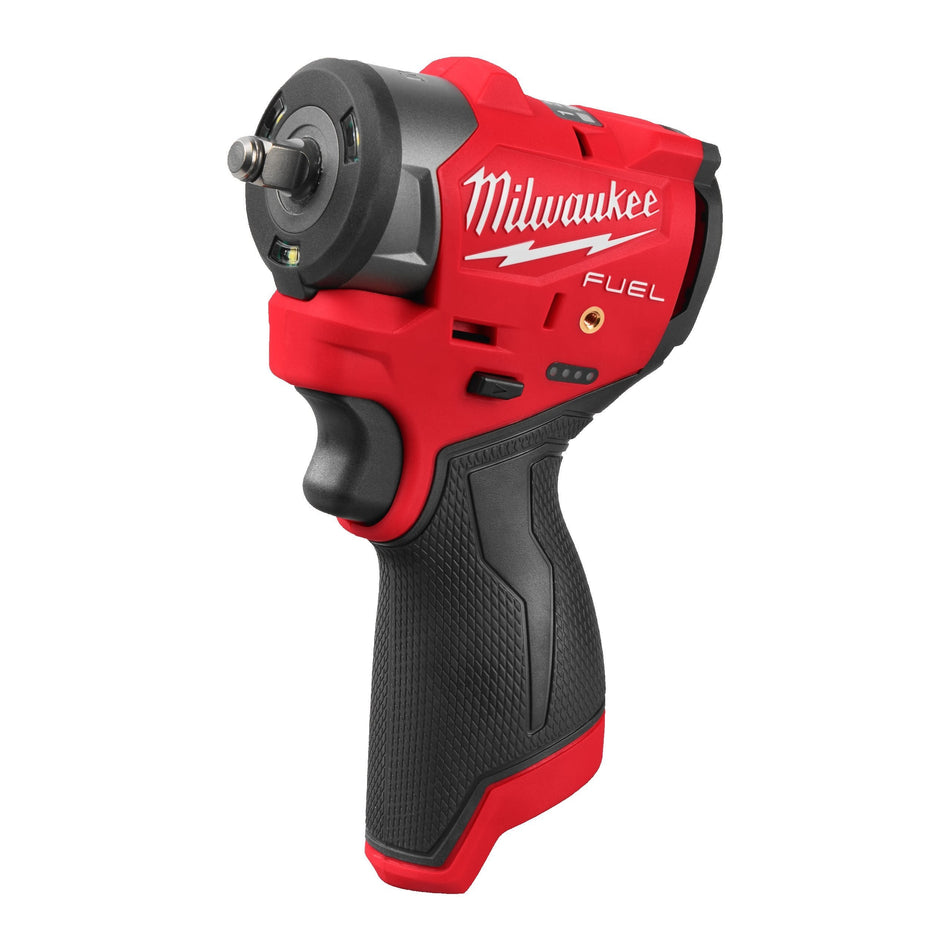 Llave de Impacto Subcompacta 3/8 M12 FUEL con Anillo de Fricción Milwaukee M12 FSCIWF38-0