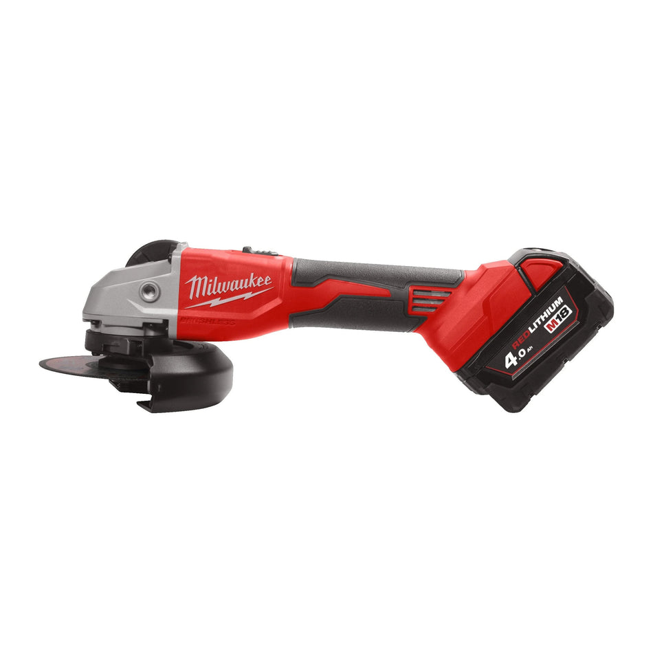 Amoladora angular 125mm M18 Brushless con Interruptor de botón Milwaukee M18 BLSAG125X-0