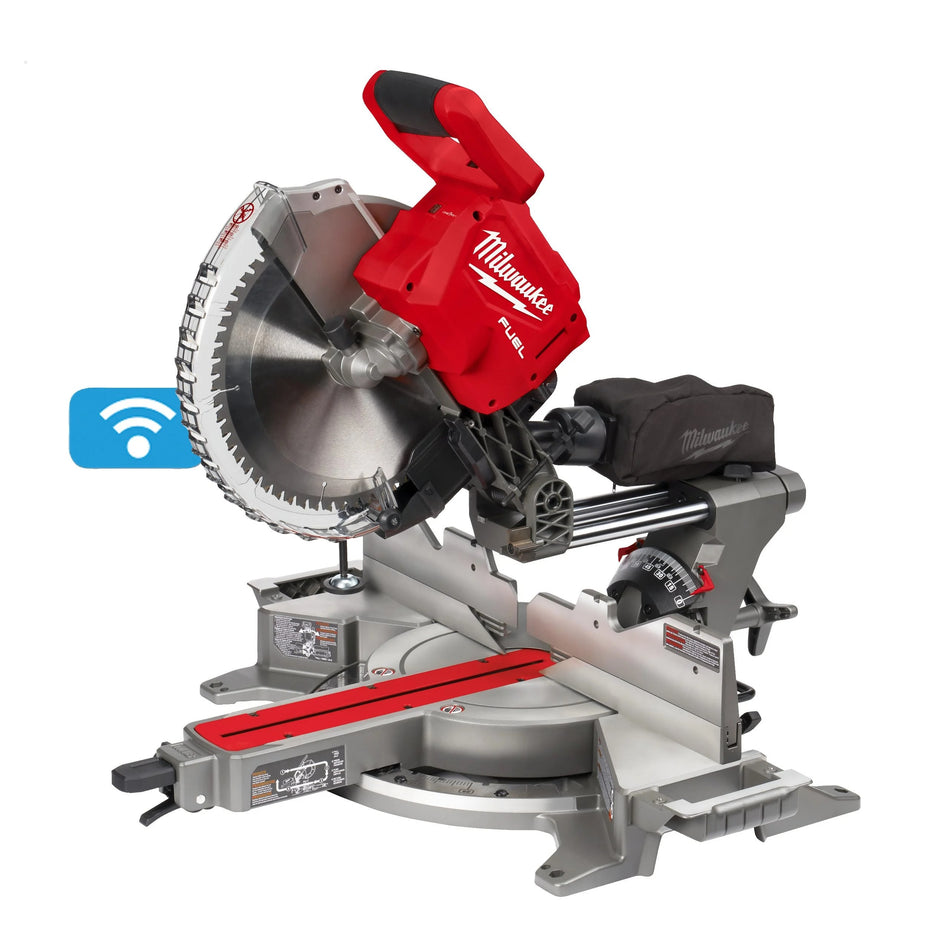 Ingletadora telescópica 305mm M18 FUEL ONE-KEY con Batería FORGE 12.0Ah y Cargador Rápido Milwaukee M18 FMS305-121