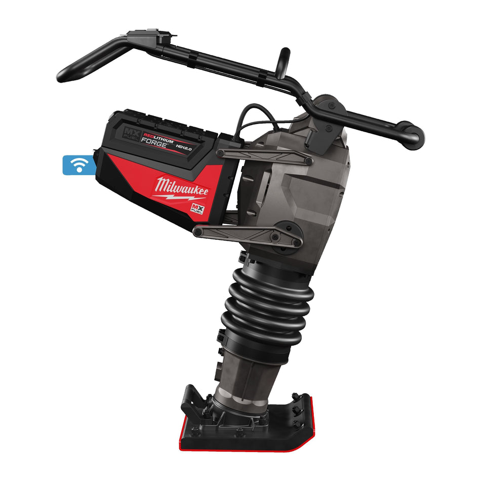Pisón Compactador Inalámbrico MX FUEL con 2 Baterías 12.0Ah y Súper Cargador Milwaukee MXF RAM60-122