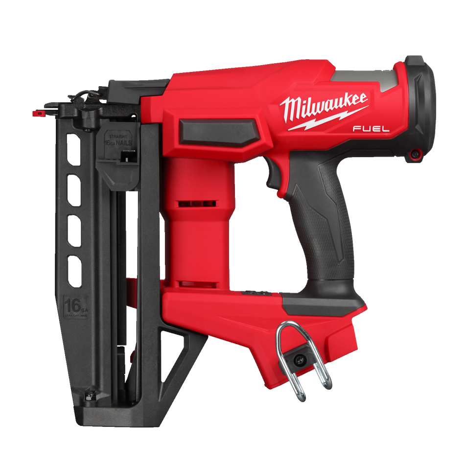 Clavadora de acabado recta 16GA M18 FUEL con Maletín Milwaukee M18 FN16GS-0X