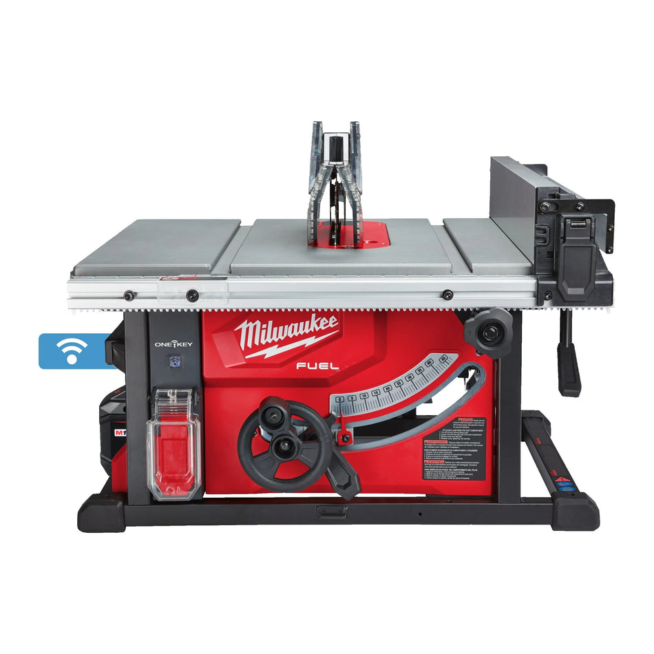 Sierra de mesa 210mm M18 FUEL ONE-KEY con Batería FORGE 12.0Ah y Cargador Rápido Milwaukee M18 FTS210-121B