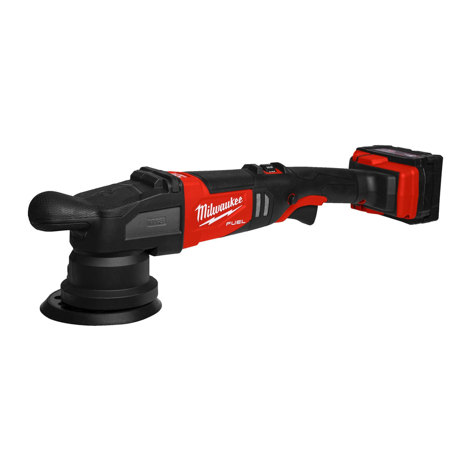 Pulidora rotorbital 125mm M18 FUEL con 2 Baterías 5.0Ah, Cargador Rápido y Maletín Milwaukee M18 FROP15-502X
