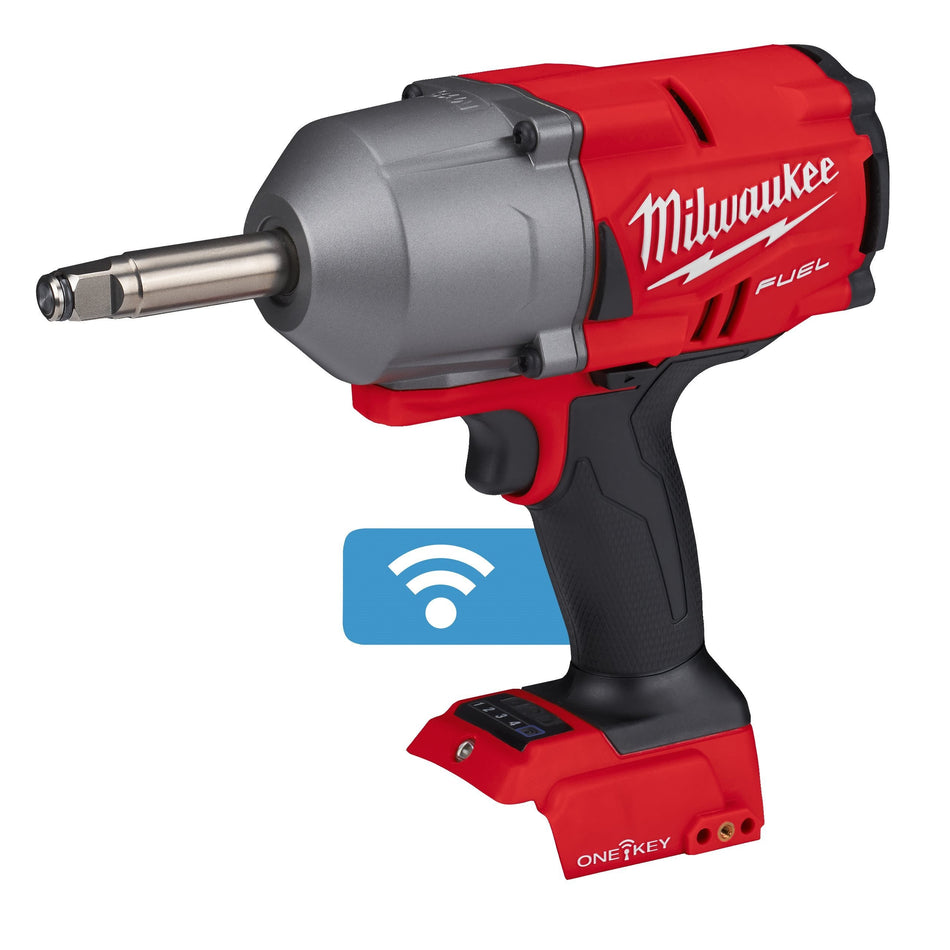 Llave de Impacto Alto Par 1/2 Eje Extendido Largo M18 FUEL ONE-KEY con Anillo y Maletín Milwaukee M18 ONEFHIWF12E-0X