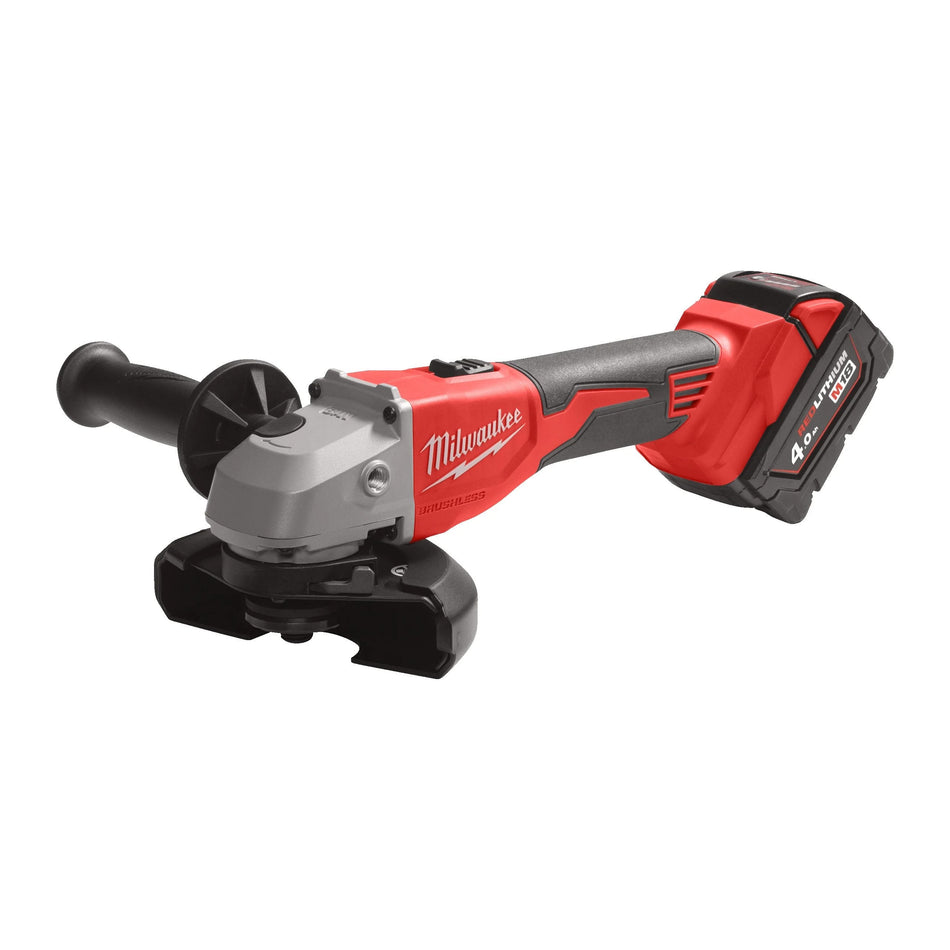 Amoladora angular 125mm M18 Brushless con Interruptor de botón Milwaukee M18 BLSAG125X-0