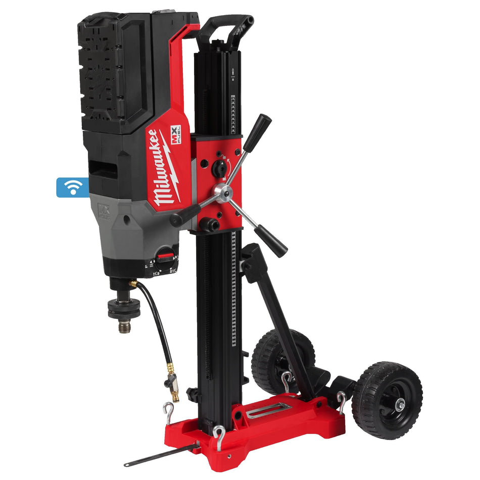 Perforadora de Diamante 350mm MX FUEL DCD350 con Columna, 2 Baterías FORGE 12.0 Ah y Super Cargador Milwaukee MXF DCD350 KIT-122