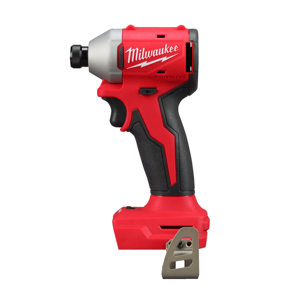 Atornillador de Impacto M18 BLIDR Milwaukee 1/4 Hex sin Escobillas con Maletín HD-Box M18 BLIDR-0X