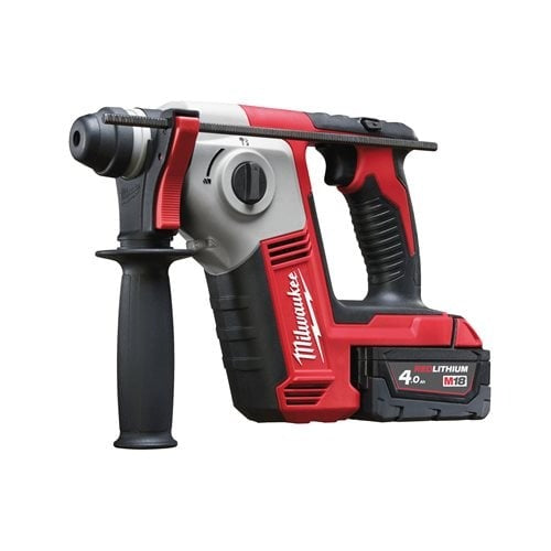 Martillo Combinado SDS-Plus Compacto M18 2 Modos con 2 Baterías 4.0Ah, Cargador y Maletín Milwaukee M18 BH-402C