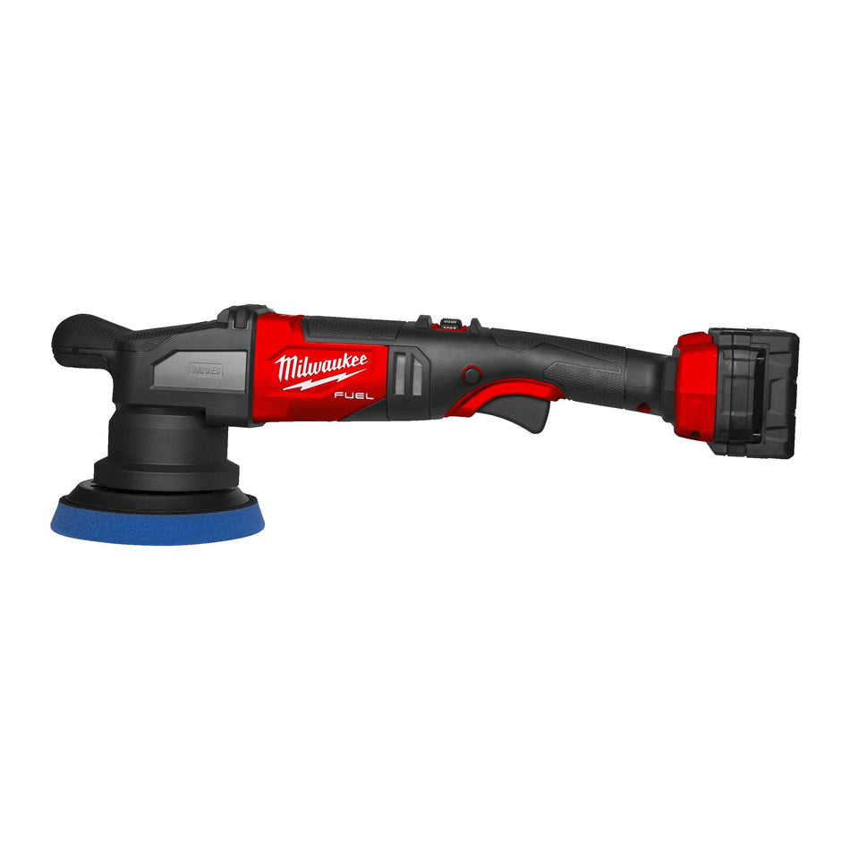 Pulidora rotorbital 125mm M18 FUEL con 2 Baterías 5.0Ah, Cargador Rápido y Maletín Milwaukee M18 FROP15-502X