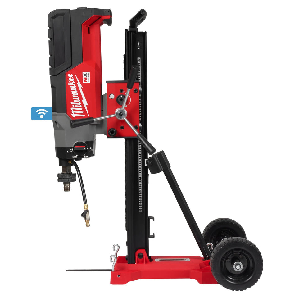 Perforadora de Diamante 350mm MX FUEL DCD350 con Columna, 2 Baterías FORGE 12.0 Ah y Super Cargador Milwaukee MXF DCD350 KIT-122