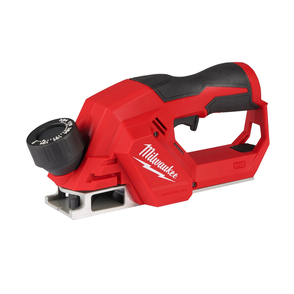 Cepillo subcompacto 56mm M12 Brushless con 2 Baterías 4.0Ah, Cargador y Maletín Milwaukee M12 BLP-402X