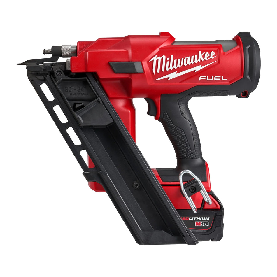 Clavadora de estructuras 34° M18 FUEL con Maletín Milwaukee M18 FFN-0C