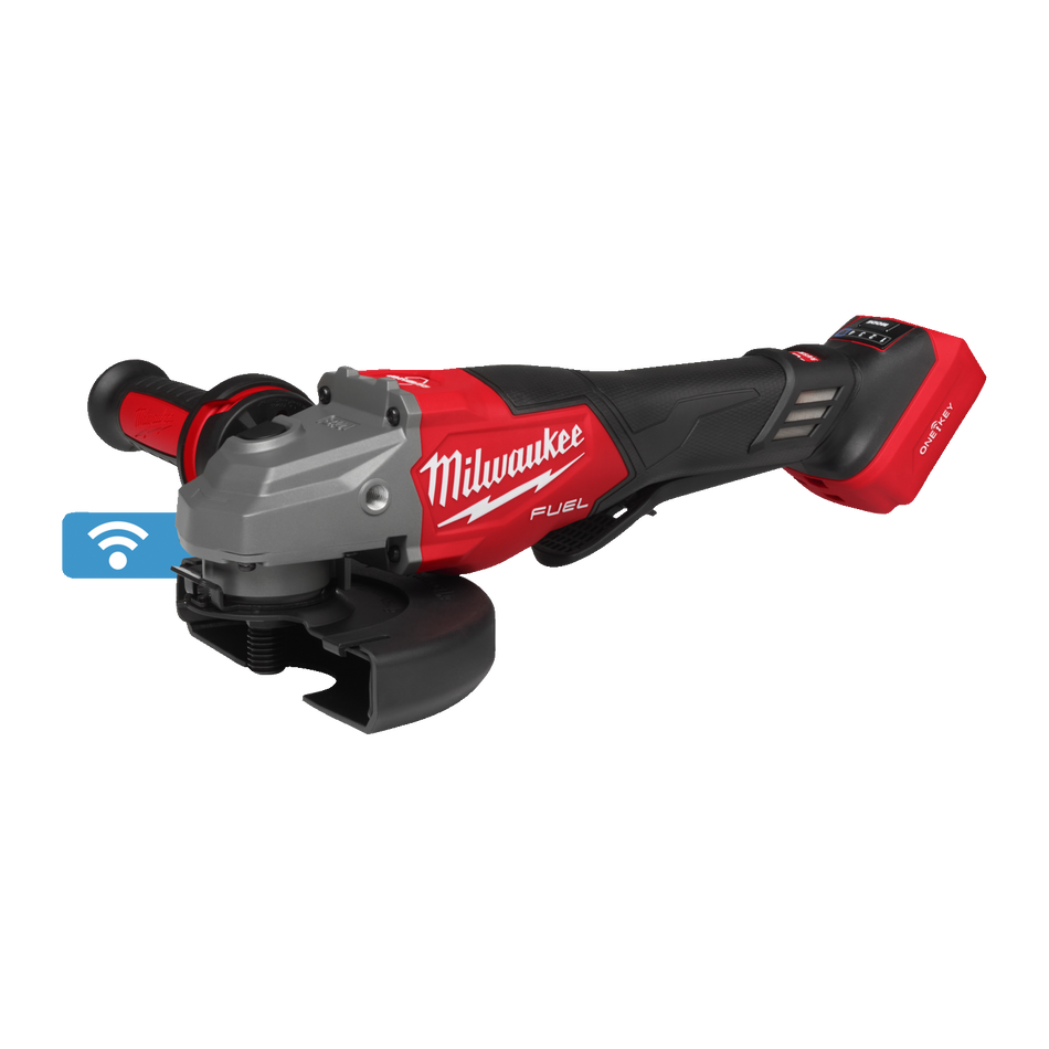 Amoladora angular 125mm M18 FUEL ONE-KEY con RAPIDSTOP, Velocidad Variable e Interruptor de paleta con Maletín Milwaukee M18 FHSAGO125VXPDB2-0X