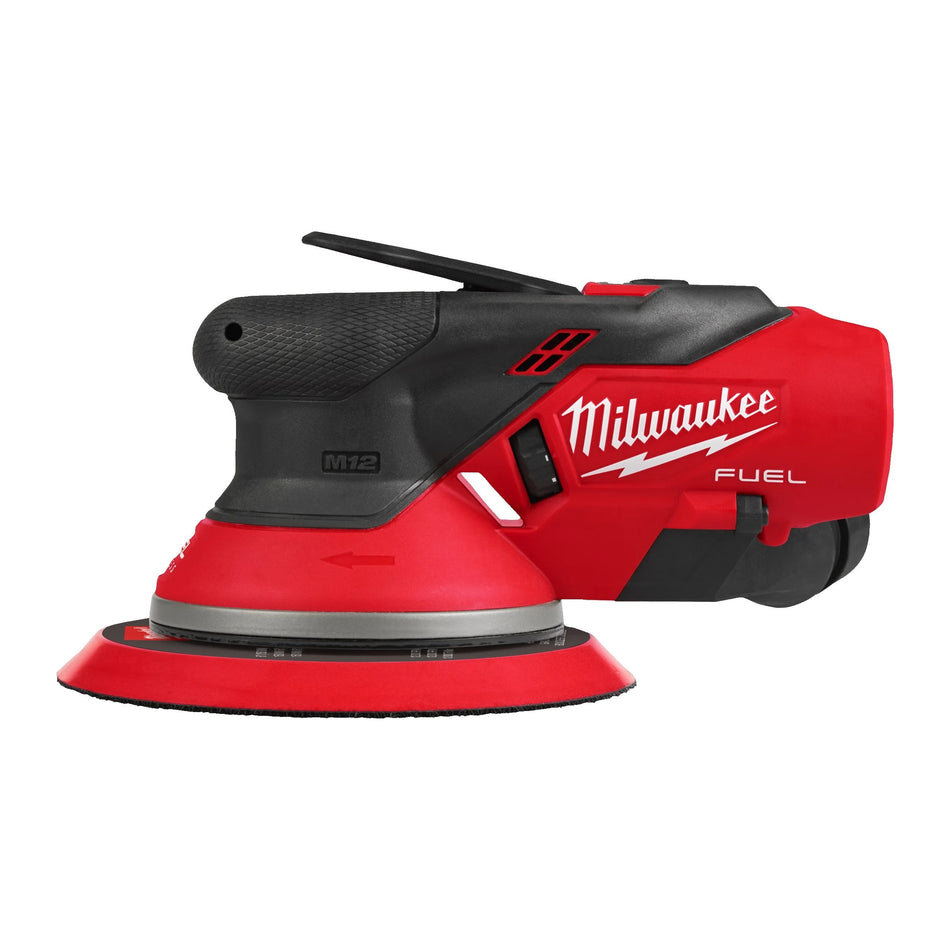 Lijadora rotorbital 150mm órbita 5mm M12 FUEL con 2 Baterías 5.0Ah HIGH OUTPUT, Cargador y Maletín Milwaukee M12 FROS5-502X