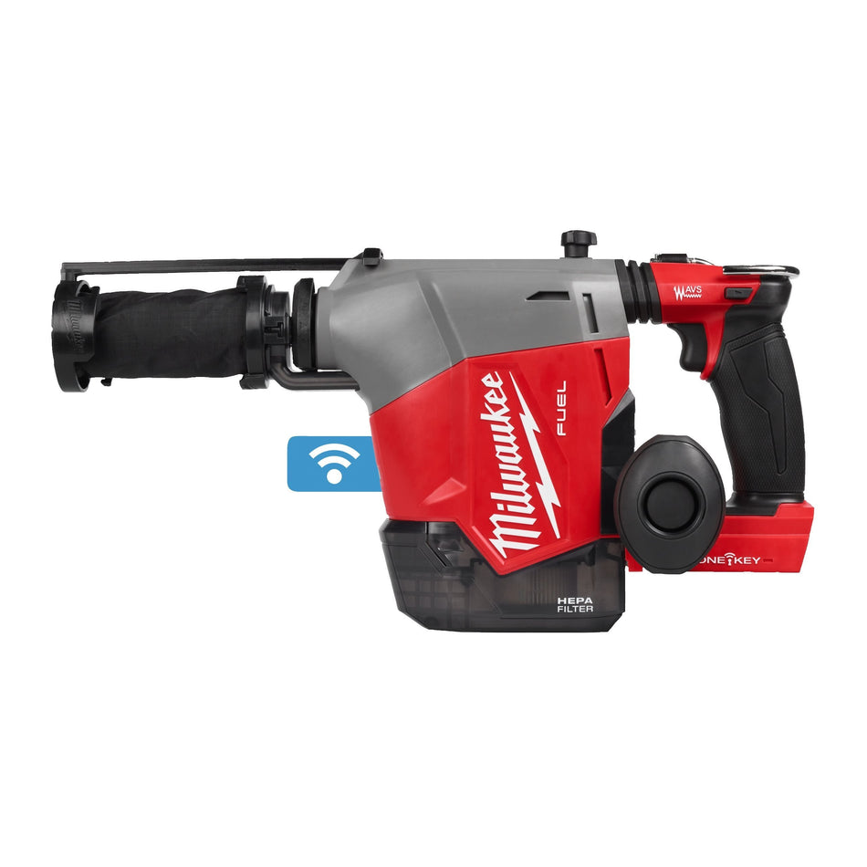 Martillo Perforador SDS-Plus 16mm M18 FUEL Extractor Integrado 2 Baterías 3.0Ah y Cargador con Maletín Milwaukee M18 FHAFOH16-302X