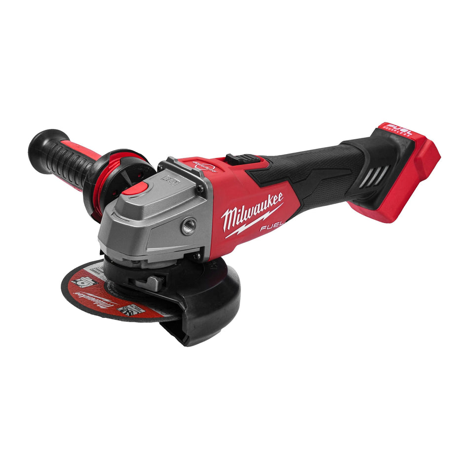 Amoladora angular 125mm M18 FUEL con Freno e Interruptor de botón Milwaukee M18 FSAG125XB-0