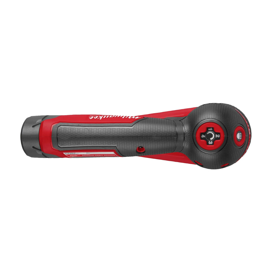 Lijadora rotorbital subcompacta 75mm M12 FUEL con 2 Baterías 2.0Ah, Cargador y Bolsa Milwaukee M12 FSDR75-202B