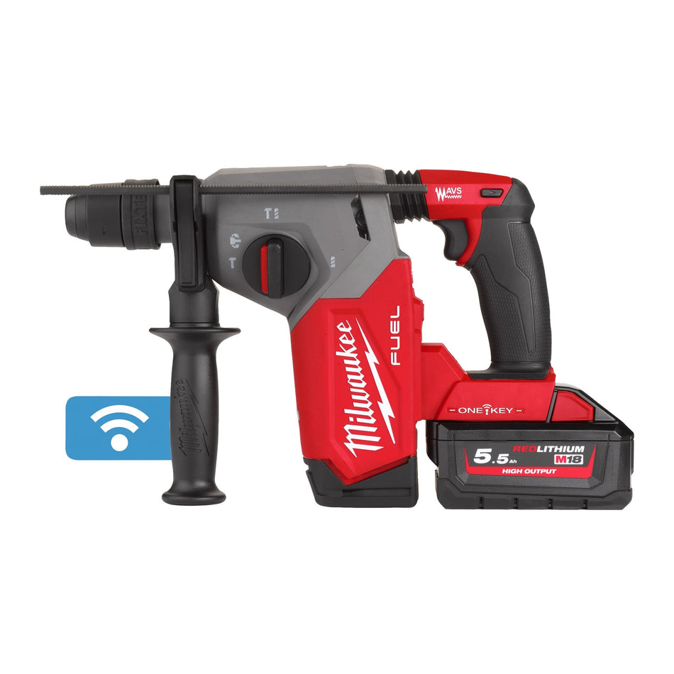 Martillo Combinado SDS-Plus 26mm M18 FUEL ONE-KEY con FIXTEC Milwaukee M18 ONEFHX-0