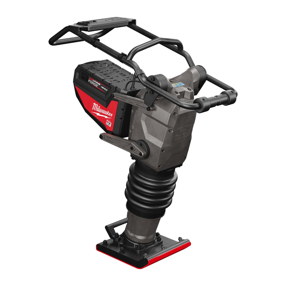 Pisón Compactador Inalámbrico MX FUEL con 2 Baterías 12.0Ah y Súper Cargador Milwaukee MXF RAM60-122