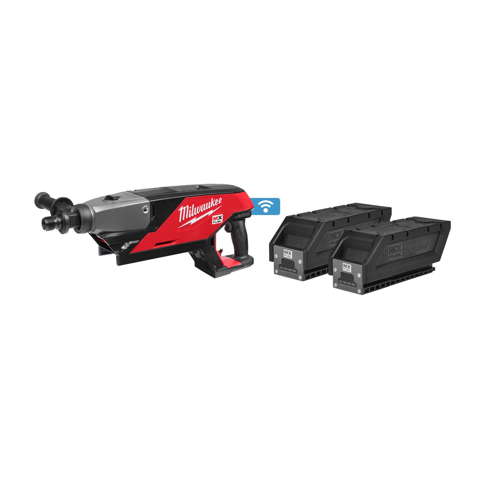 Perforadora de Diamante 150mm MX FUEL DCD150 con 2 Baterías 3.0 Ah, Cargador y Maletín Milwaukee MXF DCD150-302C