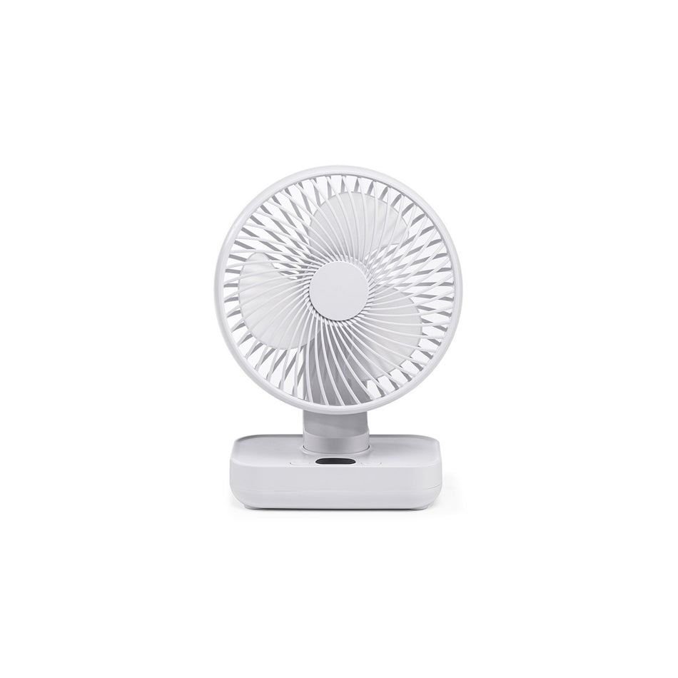 Ventilador de Mesa Portátil con Batería Recargable para Puestos de Trabajo Cristalrecord