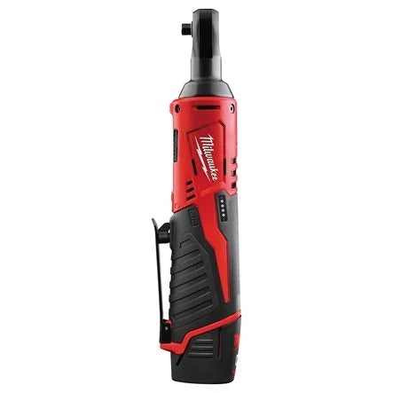 Llave de carraca subcompacta M12 1/4 con Batería 2.0Ah, Cargador y Bolsa Milwaukee M12 IR-201B 1/4