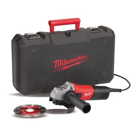 Amoladora angular 800W 115mm con Maletín Milwaukee AG 800-115 E D-SET