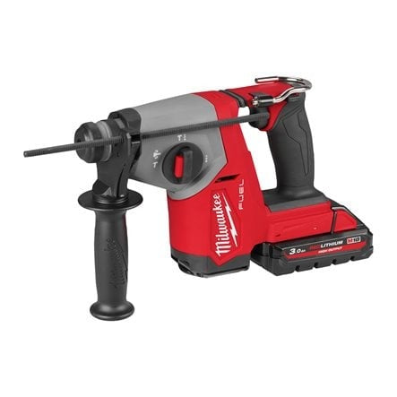 Martillo Combinado SDS-Plus 16mm M18 FUEL 4 Modos 2 Baterías 3.0Ah y Cargador con Maletín Milwaukee M18 FHAC16-302X