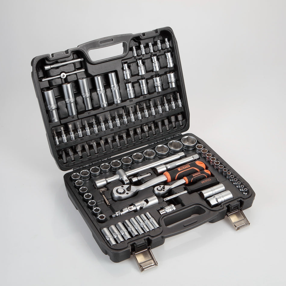 Juego de llaves de vaso 1/2 y 1/4 con Maletín Alyco Orange 170740