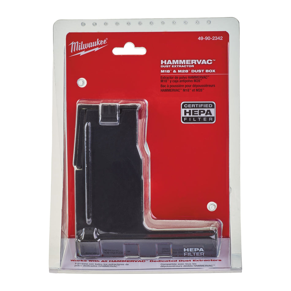 Depósito Recogepolvo con Filtro para Sistemas de Aspiración M18/M28 Milwaukee 49902342
