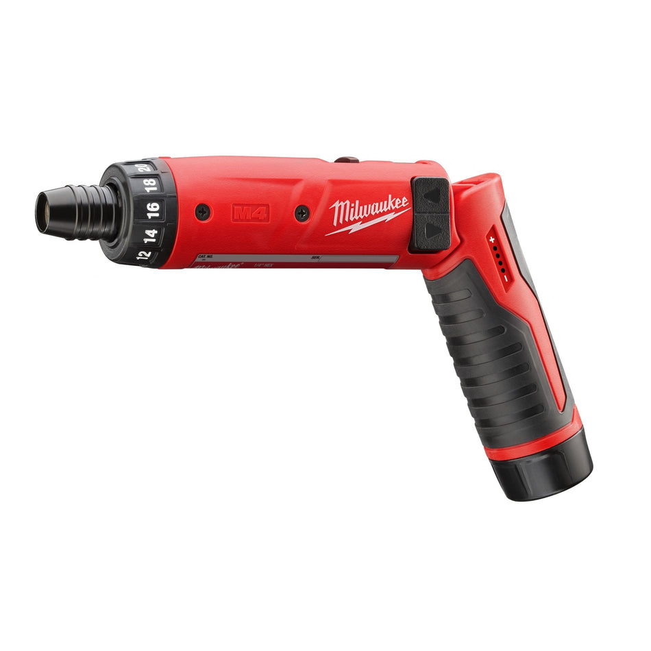 Atornillador M4 con 2 Baterías 2.0 Ah, Cargador y Maletín Milwaukee M4 D-202B